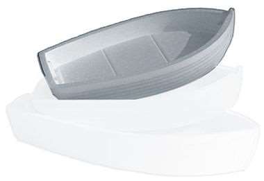 Image de BATEAU POLYSTYRENE 2/4 PARTS BLANC (MOYEN)