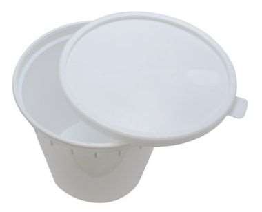 Image de POT + COUVERCLE 25.0 cl PP BLANC