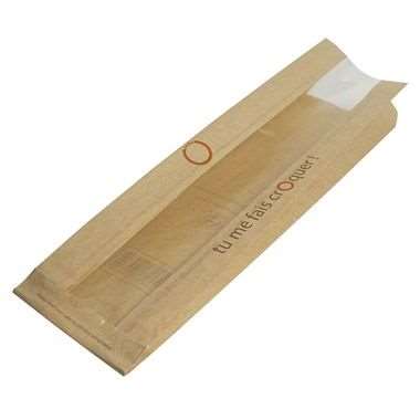 Image de SAC SANDWICH KRAFT BRUN A FENETRE 100+60X340mm