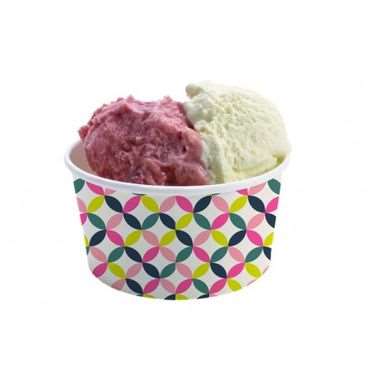 Image de POT A GLACE KRAFT BLANC 86X74X51mm - 150ml