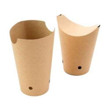 Image de POT 'WHIZZ' KRAFT BRUN A TROUS 480 ml