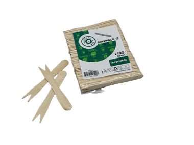 Image de MINI FOURCHETTE BOIS 96mm