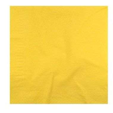 Image de SERVIETTE 39X39 2F JAUNE