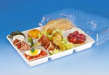 Image de PLATEAU 5 COMPARTIMENTS 290X224X30mm BLANC