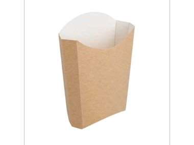 Image de BOITE CARTON FRITE 165 grs KRAFT BRUN - 13,5X8,5X16cm