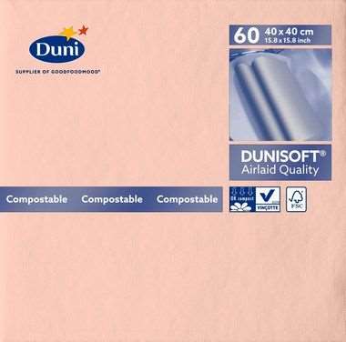 Image de SERV. DUNISOFT BIO 40X40 ROSE TENDRE