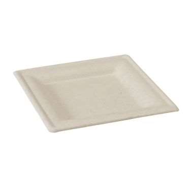 Image de ASSIETTE CARREE 16 cm FIBRE VEGETALE