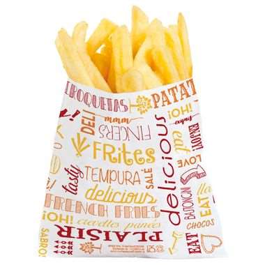 Image de SAC PAPIER FRITE 12X12cm 'PAROLES'
