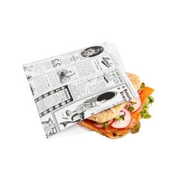 Image de SAC OUVERT S/2 COTES 'BURGER' 13X14cm TIMES