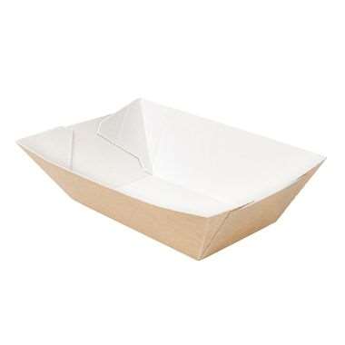 Image de BARQUETTE CARTON 0240 grs BLANCHE - 8.5X5X4cm