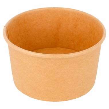 Image de POT A GLACE KRAFT BRUN 95X80X51mm - 180ml