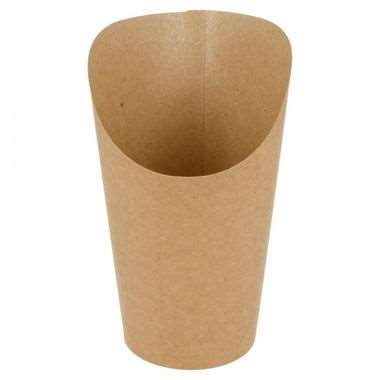 Image de GOBELET OUVERT A FRITES 480ml - NATUREL