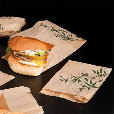 Image de SAC HAMBURGER 14+7X22cm 'FEEL GREEN'