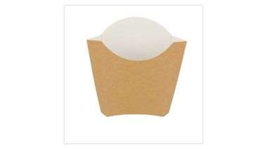 Image de BOITE CARTON FRITE 135 grs KRAFT BRUN - 13X8X13,5cm