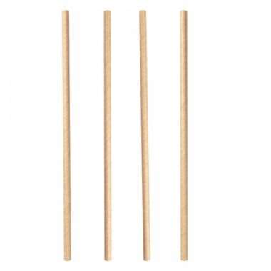 Image de PAILLE PAPIER KRAFT NATUREL 20cm DIAM.6mm PT 250