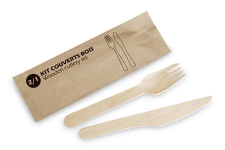 Image de SACHET COUVERT BOIS 2 EN 1