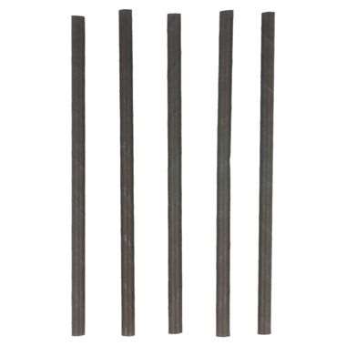 Image de PAILLE PAPIER KRAFT NOIR 14cm DIAM.6mm PT 250