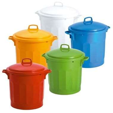 Image de POUBELLE ALIMENTAIRE 75 L BLANC