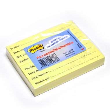 Image de POST-IT TRACABILITE ALIMENT. 100X40