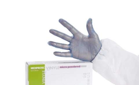 Image de BTE 100 GANTS VYNIL BLEU 9-9 1/2 EXTRA LARGE