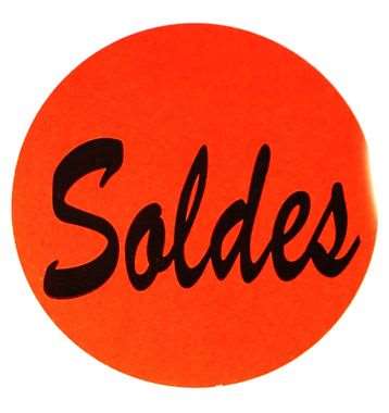 Image de ETIQ. 'SOLDES' FLUO BTE 500