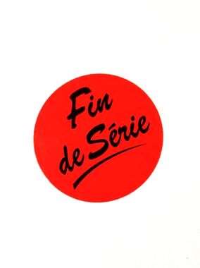 Image de ETIQ. 'FIN DE SERIE' FLUO BTE 500