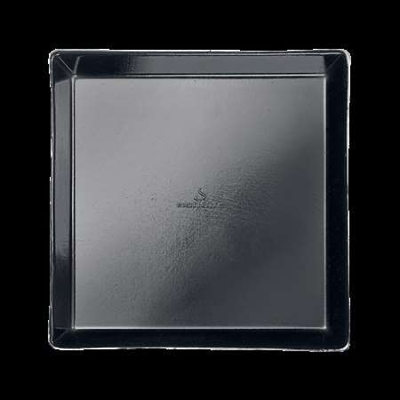 Image de ASSIETTE 'QUARTZ' PULPE DE CANNE NOIRE 130X130mm