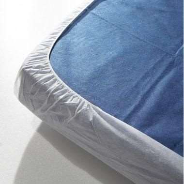 Image de DRAP HOUSSE ELASTIQUE PP 160X200 BLANC - 25 grs
