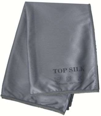 Image de TORCHON 'TOP SILK' MICROFIBRES 50X70cm GRIS