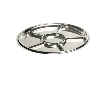 PLAT ROND ARGENT 6 CPTS 300MM